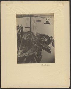 Harbor, Sailboats with Skiffs in Foreground