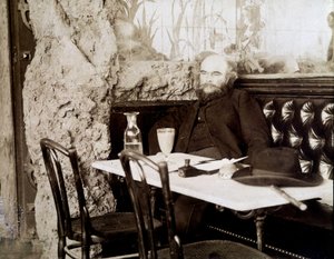 Verlaine in a Bistro Drinking Absinthe