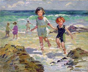 Children Paddling