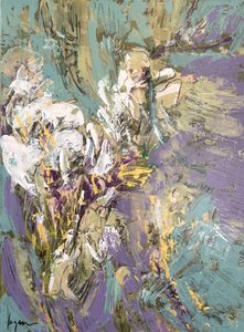 Abstract Purple Flowers