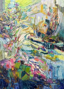 Colorful Abstract Village