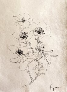 Delicate Floral Sketch