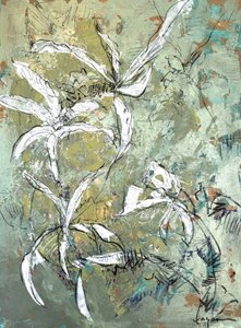 Green Floral Abstract