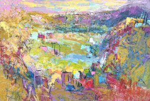 Vibrant Valley Village by Dorothy Fagan