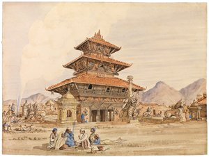 Temple of Devi, Patan, Nepal, 1850s