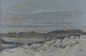 Seashore with Sand Dunes by Dr. Thomas Monro