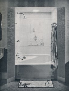 New Four Foot Square Neo-Angle Bath by Drix Duryea