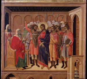 Jesus in front of Annas (Maesta altarpiece)