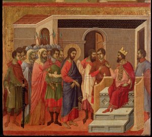 Jesus in Front of Herod: Maesta Altarpiece