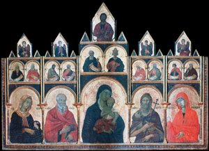 The Holy Virgin with the Christ Child and Saints, c1278-1318 by Duccio di Buoninsegna