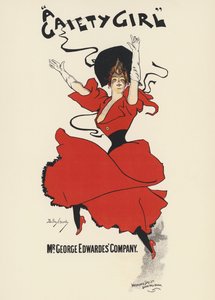 Poster for A Gaiety Girl by Dudley Hardy