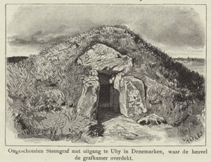 Burial Mound Covering an Intact Stone Tomb, Uby, Denmark by Dutch School