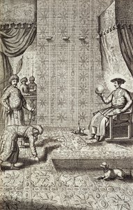 Chinese Ambassadors to an Indian Ruler, from China Illustrated by Athanasius Kircher, 1667 by Dutch School