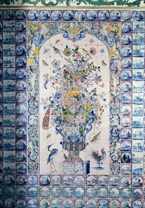 Delft tile panel from the bathroom by Dutch School
