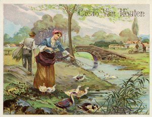 Duck keeping by Dutch School
