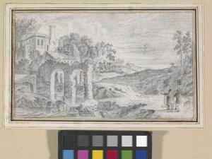 Italianate Landscape With Ruins by Dutch School
