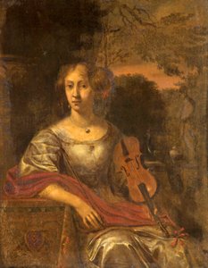 Lady with a Violin, c.1675