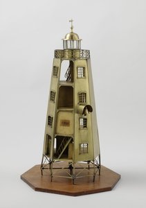 Model of the Duiveneiland lighthouse on Java by Dutch School