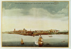 New Amsterdam, c.1650-53 (The Prototype View) used for the frontispiece to Stokes Iconography, vol.1, 1915