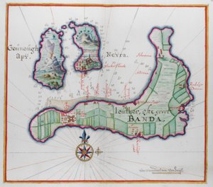 Pictorial Map of Three of the Banda Islands