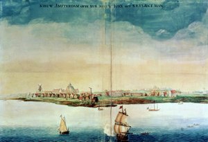 View of New Amsterdam, 1650-3