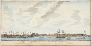 View of the City of Paramaribo and the Fort Zeelandia, 1772 by Dutch School
