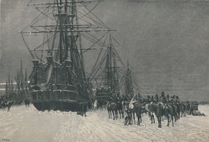 Capture of a Dutch Fleet By Hussars of the French Republic, January, 1795 by E.G.H. Del
