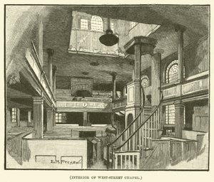 Interior of West-Street Chapel by E.H. Fitchew