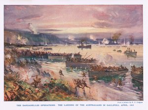 The Dardanelles Operations: The Landing of the Australians in Gallipoli, April, 1915 by E.S. Hodgson
