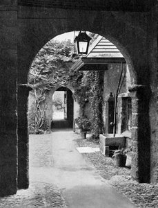 Old court in the precincts of Exeter Cathedral, Devon, 1924-1926