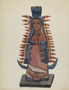 Bulto of the Virgin of Guadalupe by E. Boyd