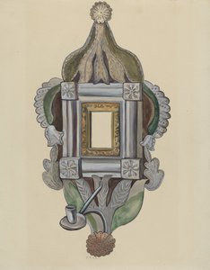 Candle Sconce with Mirror by E. Boyd