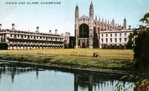Kings and Clare Colleges, Cambridge, Cambridgeshire, early 20th century