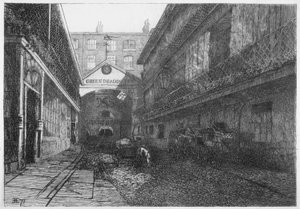 The Green Dragon Inn, Bishopsgate, City of London by E Edwards