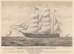 Bark Catalpa of New Bedford, police boat, ship