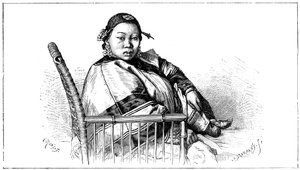 Woman with Bound Feet, China by Etienne Antoine Eugene Ronjat