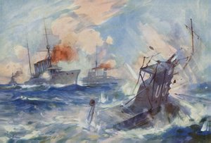 Sinking of the German submarine U-15 by HMS Birmingham