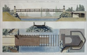 Bois de Vincennes and the Reuilly Island Bridge, illustration from 