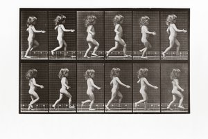 Child running, Plate 469 from Animal Locomotion by Eadweard Muybridge