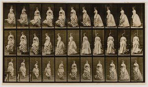 Descending Stairs and Turning, from the Book Animal Locomotion by Eadweard Muybridge