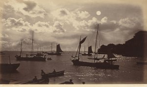 Moonlight Effect, Bay of Panama, 1877 by Eadweard Muybridge