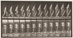 Plate 109. Ascending Stepladder by Eadweard Muybridge