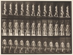 Descending Incline, Bucket of Water in Each Hand by Eadweard Muybridge