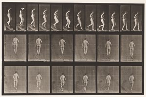 Descending Stairs, Hands Clasped