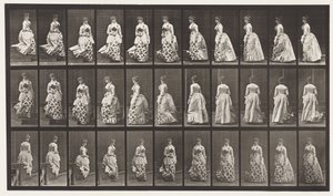 Descending Stairs Turning, 1885 by Eadweard Muybridge
