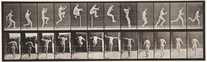 Plate 154. Jumping; Running Straight, High Jump by Eadweard Muybridge