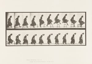 Jumping; Running Straight High Jump, 1885 by Eadweard Muybridge