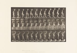 Plate 179. Stepping On and Over a Rock, A Basket on Head by Eadweard Muybridge