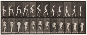 Plate 180. Stepping On and Over a Chair by Eadweard Muybridge