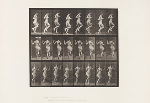 Hopping On Left Foot by Eadweard Muybridge